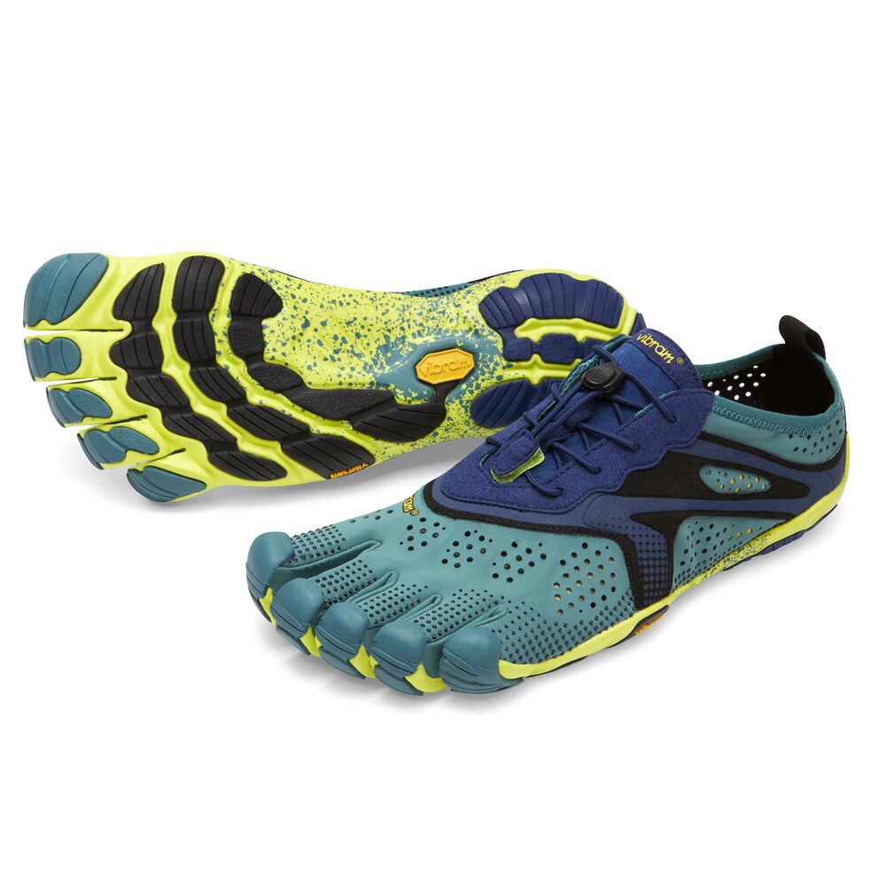 Vibram FiveFingers Heren V-Run - Hardloopschoenen Donkerblauw - 238694VJM